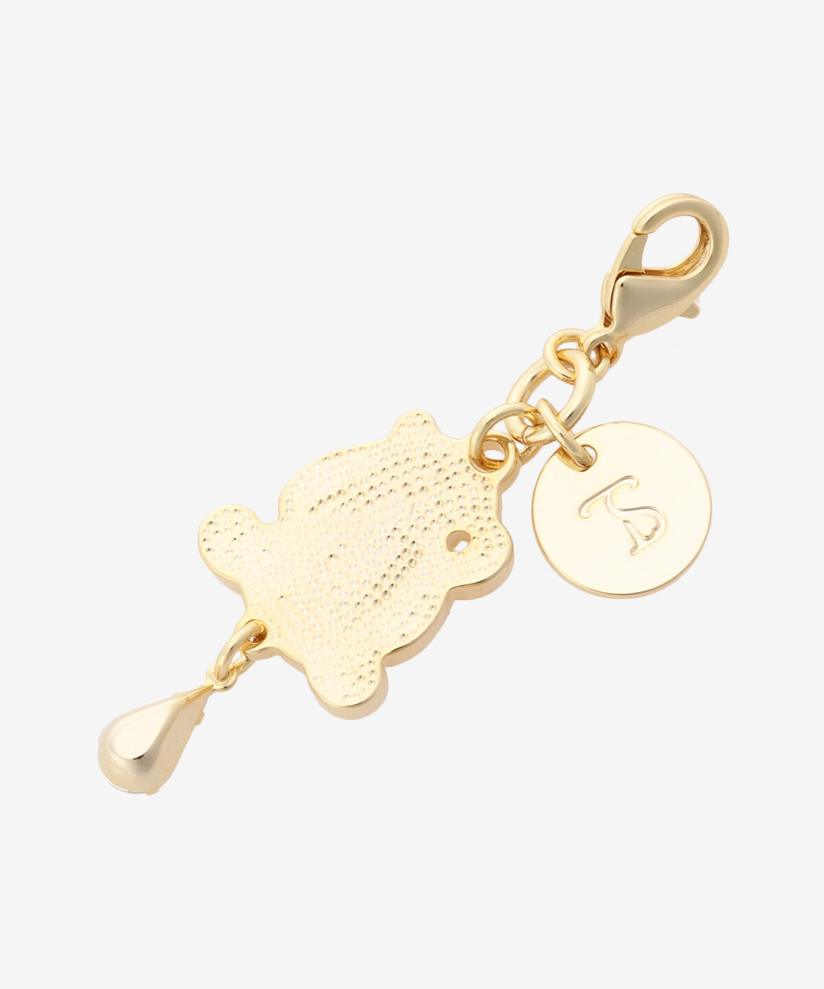 Samantha Vega「ドロップストーンイニシャルファスナーチャーム（A）」|チャーム・キーホルダー|