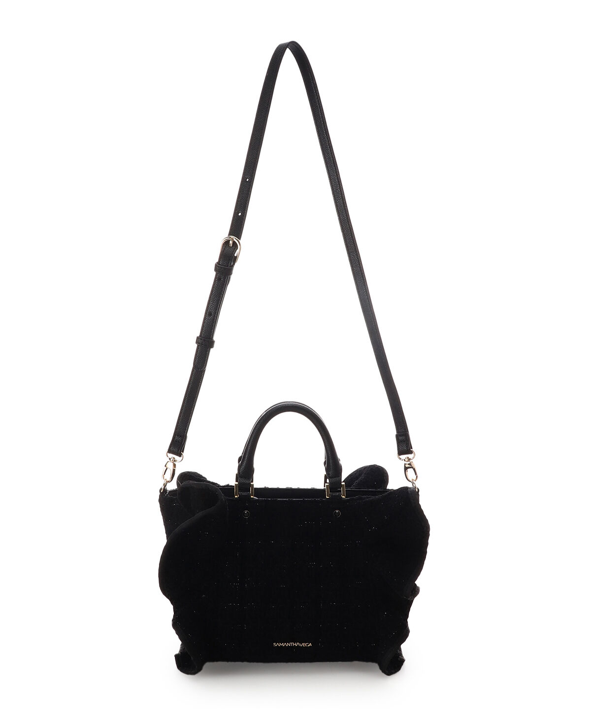 Samantha Vega「ツイードフリルハンドバッグ（小）」|ハンドバッグ|
