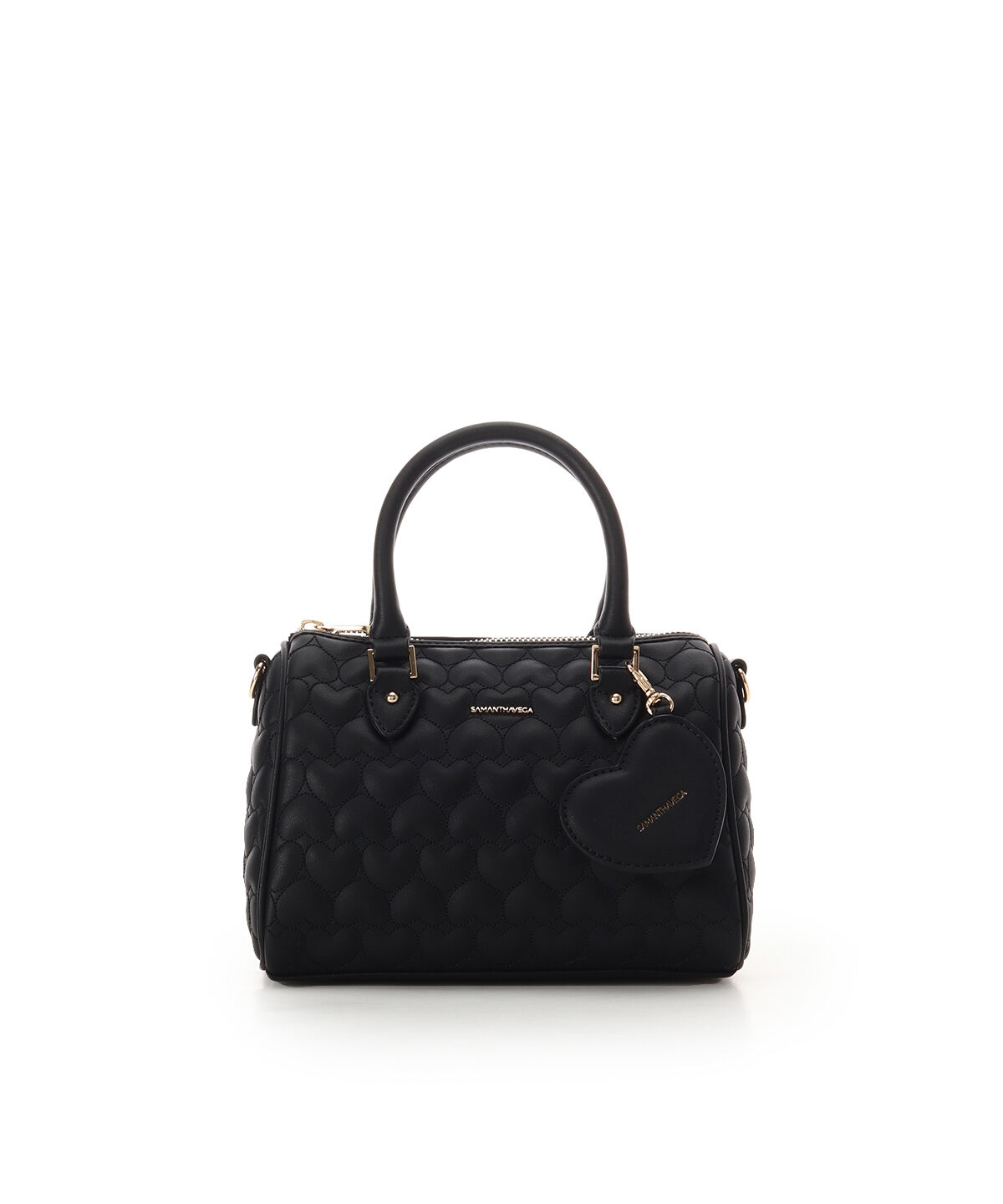 Samantha Vega「エターナルハートキルトボストンバッグ」|ボストンバッグ|ブラック