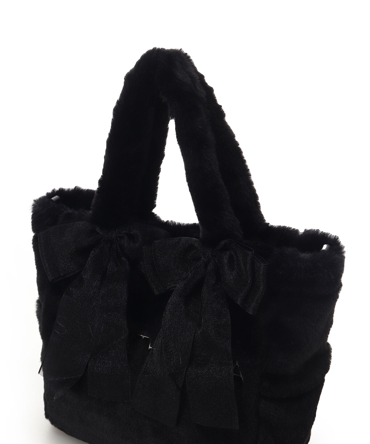 Samantha Vega「シフォンリボンファーハンドバッグ」|ハンドバッグ|