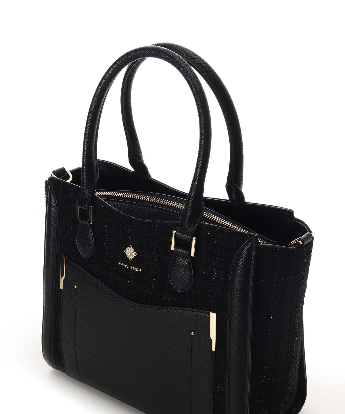 Samantha Vega「新色ツイードダイヤカットハンドバッグ」|ハンドバッグ|