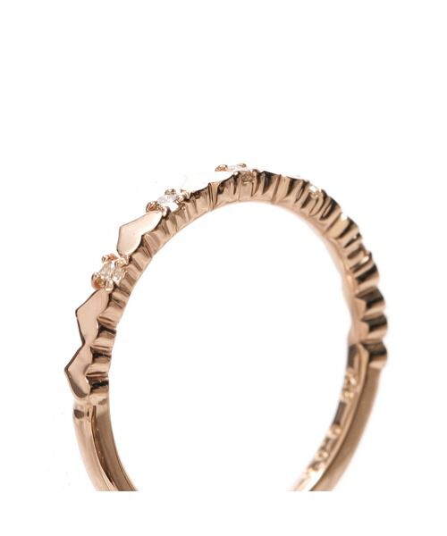 Samantha Tiara「K18 SPG ハートエタニティピンキーリング」|リング|