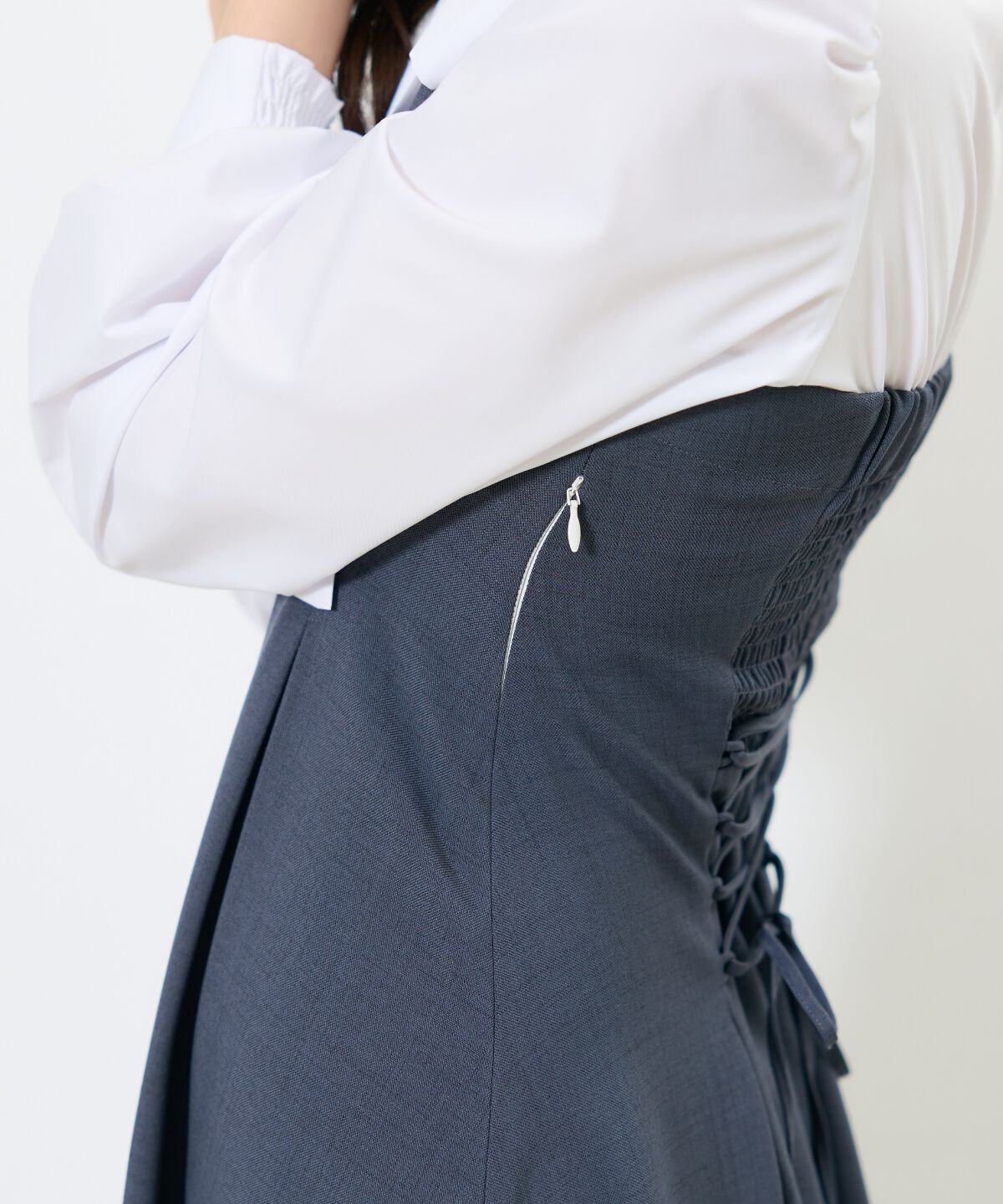 アンドクチュール「ヨーク切替リボンタイワンピース」|ワンピース|