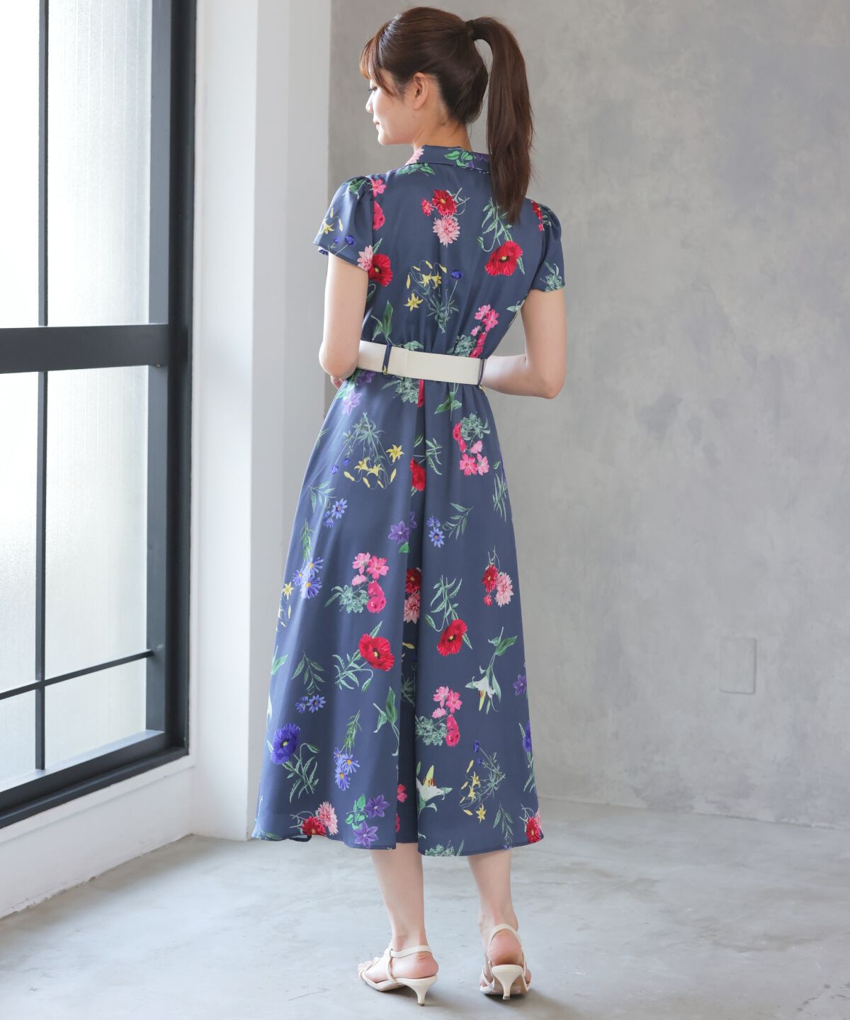 アンドクチュール「ボタニカルガーデンシャツワンピース」|ワンピース|