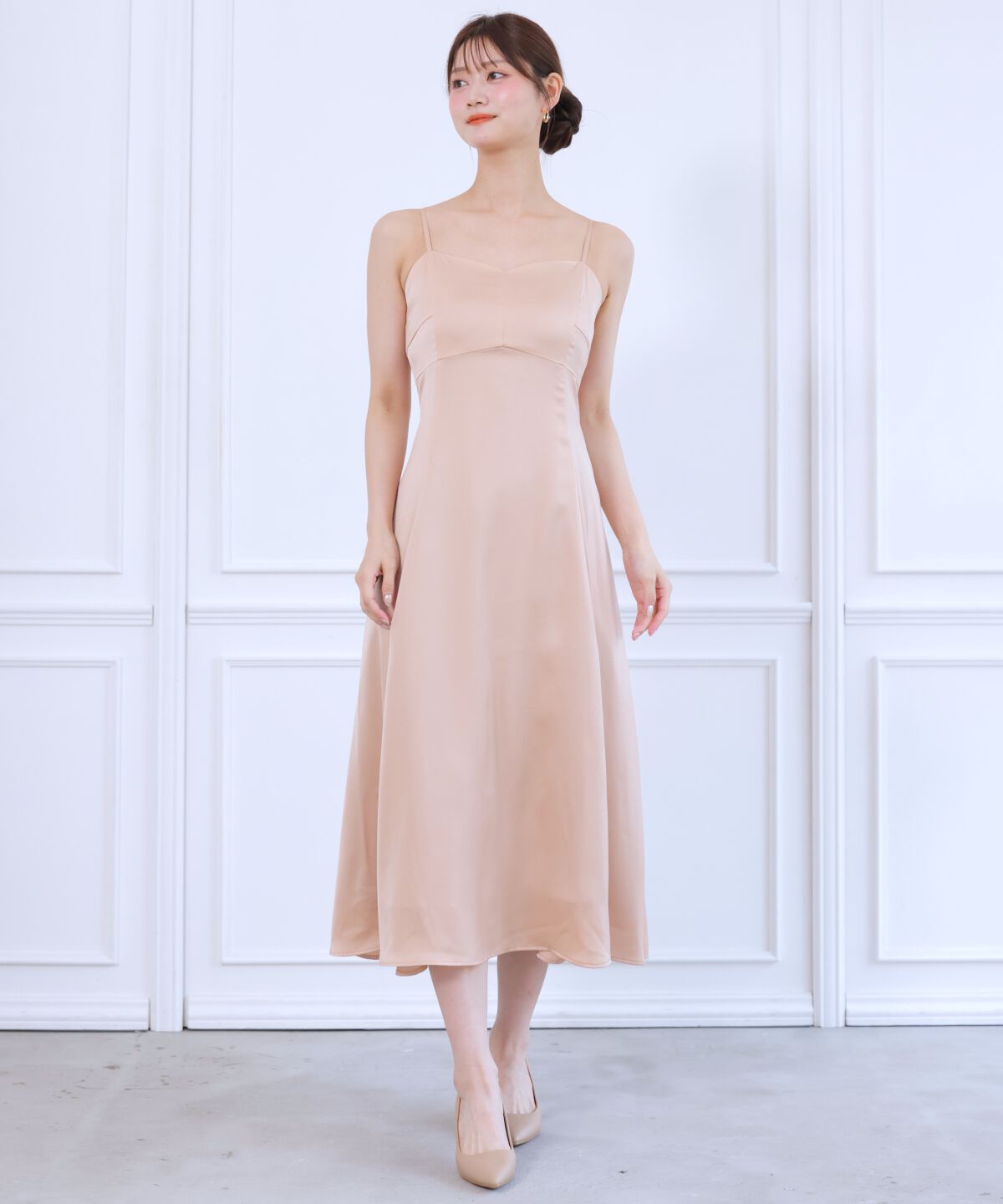 アンドクチュール「チュールケープセットドレス」|ドレス|