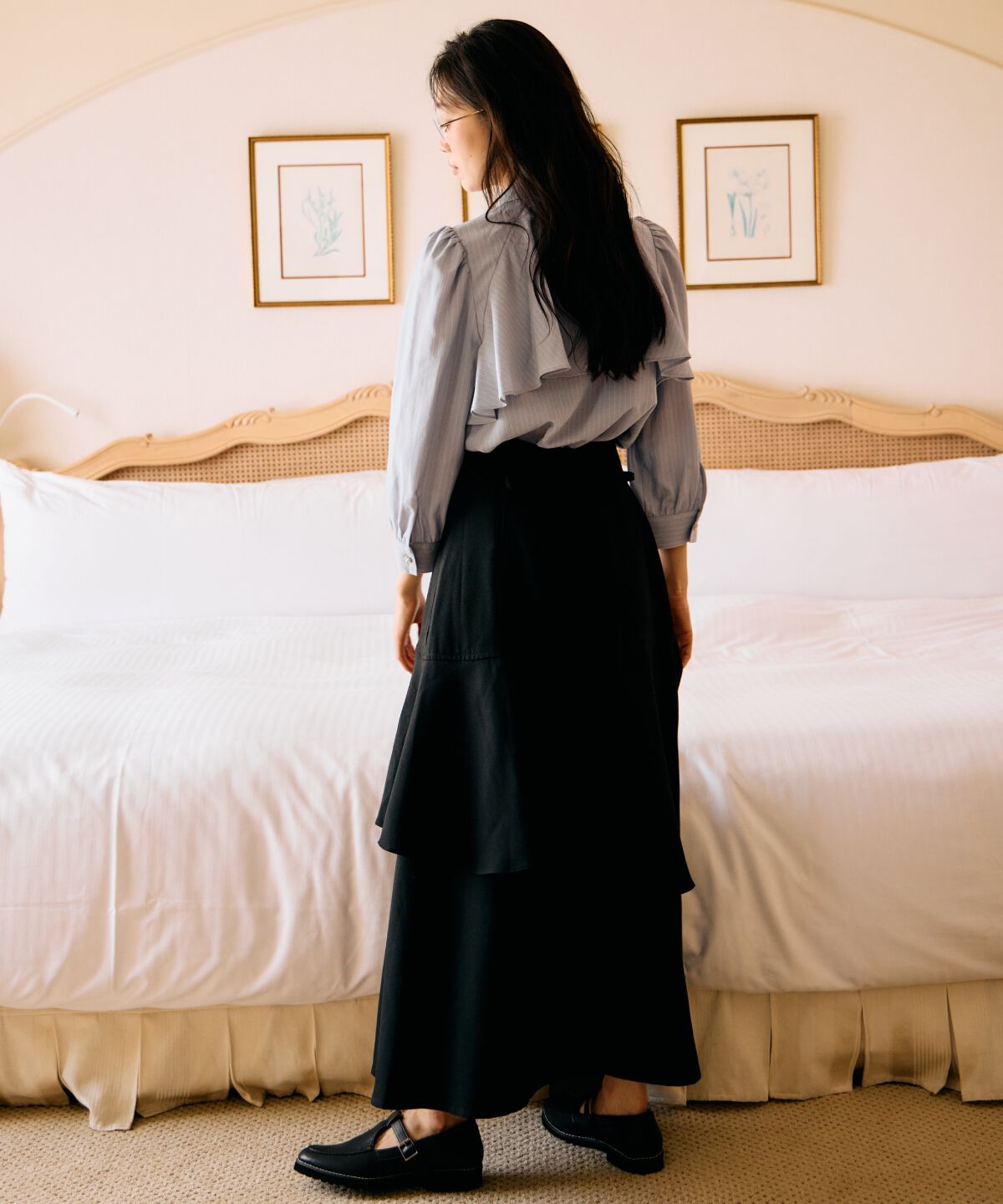 アンドクチュール「インナーミニティアードスカート」|フレア|