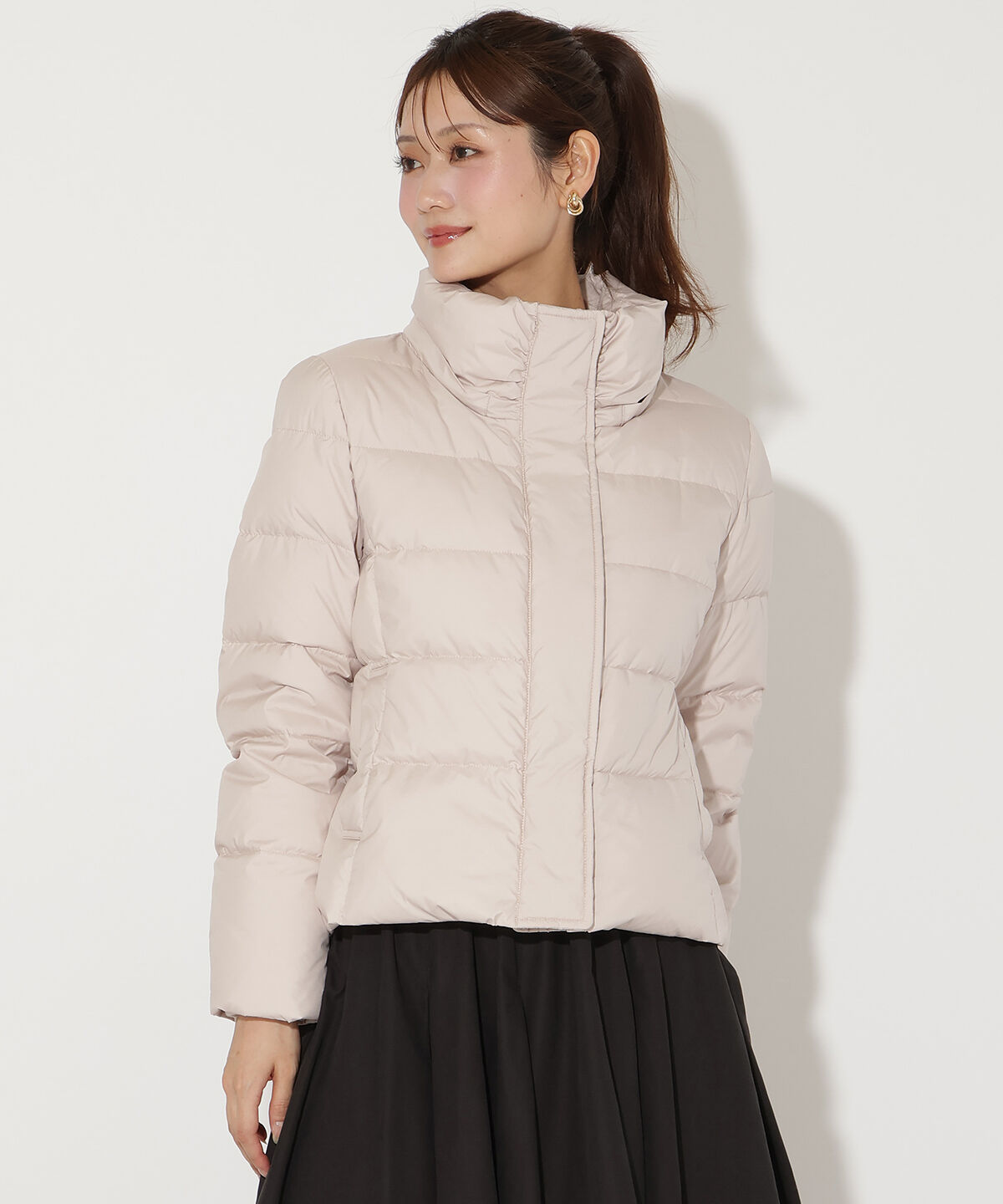 アンドクチュール「FOXファー付きプレミアムショートダウン」|ダウン|