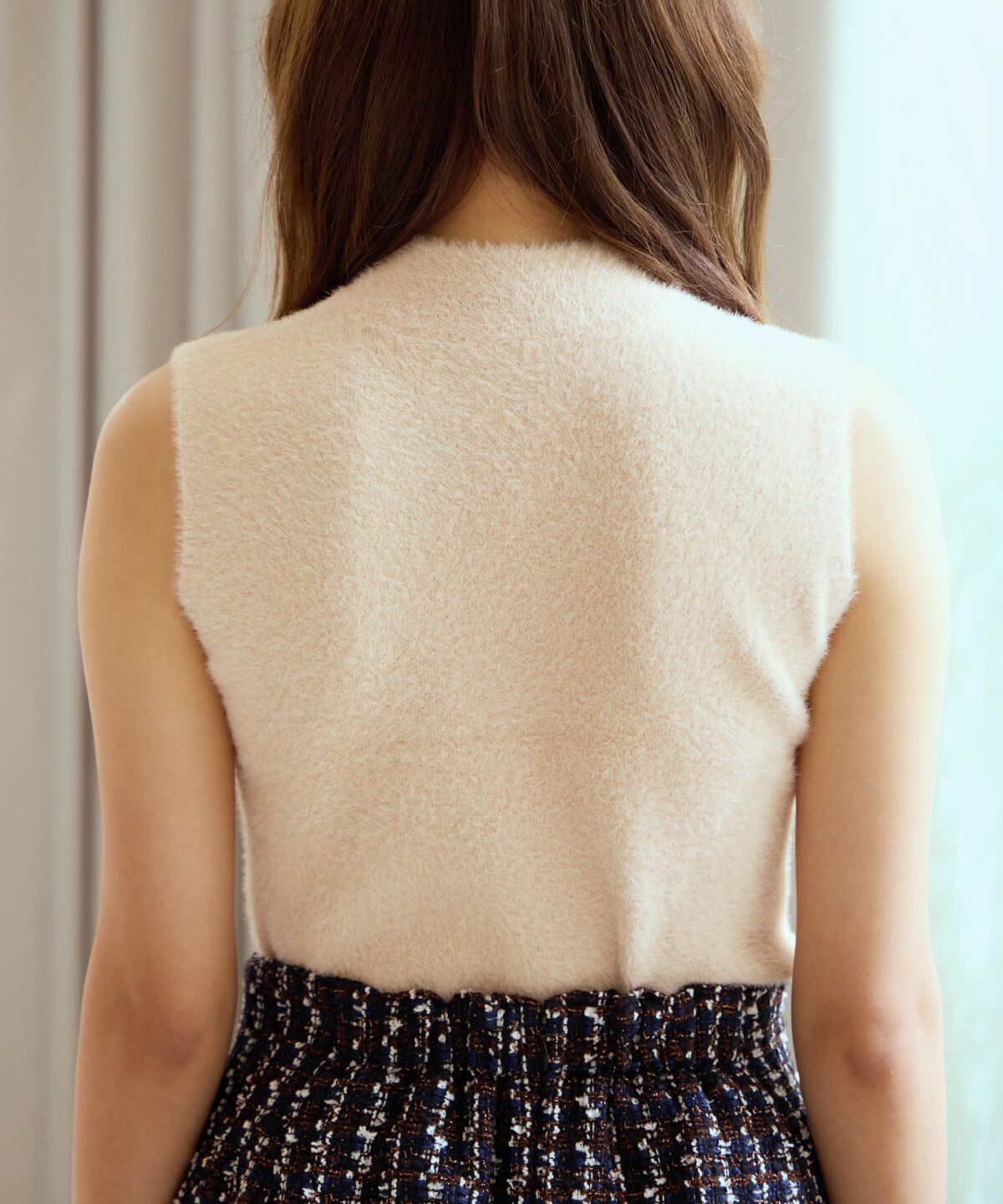 アンドクチュール「ラメフェザーニットアンサンブル」|カーディガン|