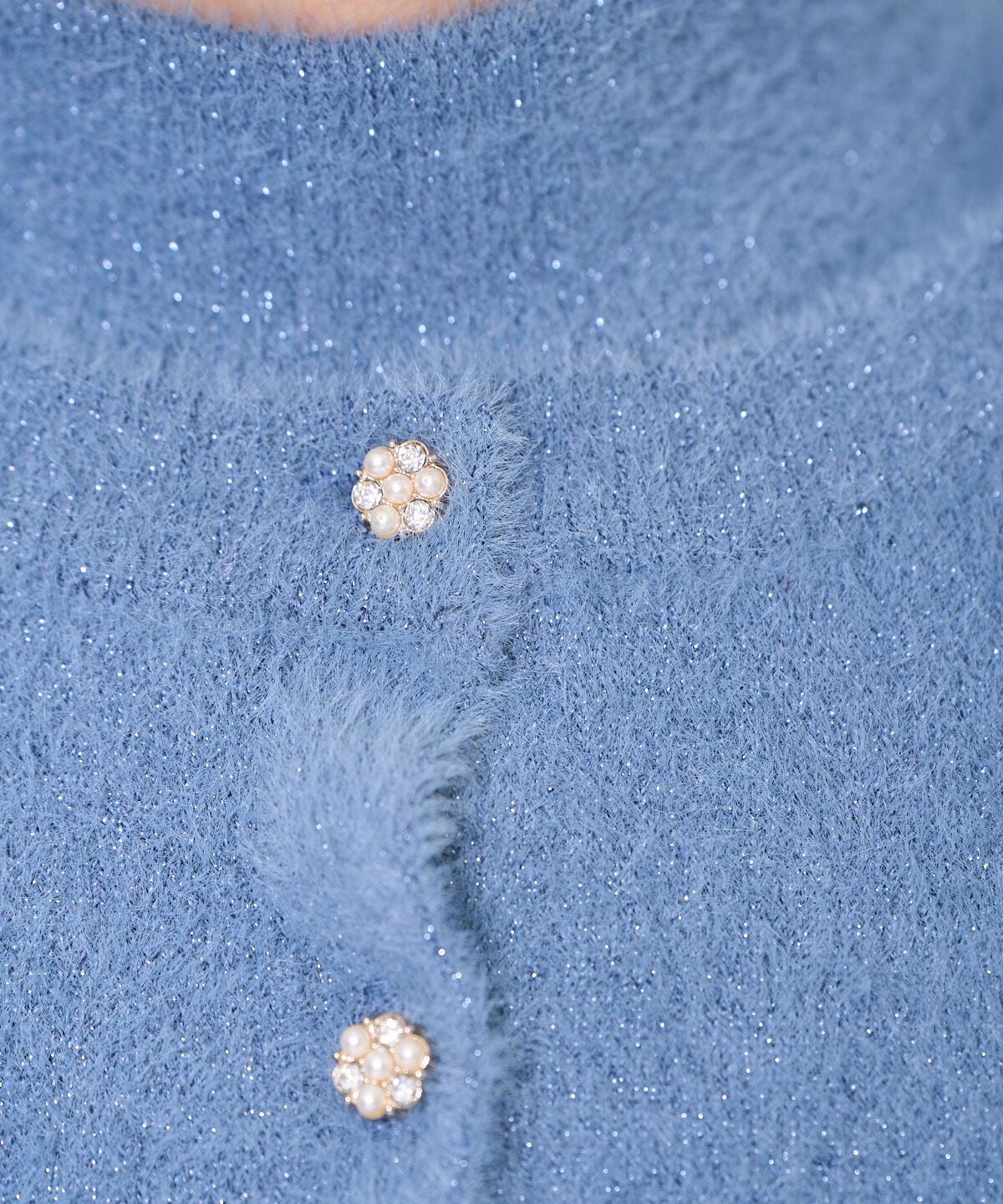 アンドクチュール「ラメフェザーニットアンサンブル」|カーディガン|