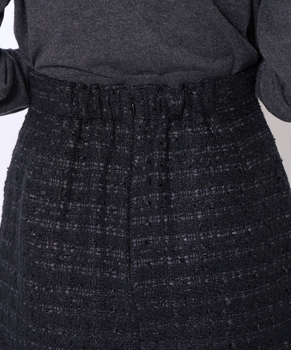 アンドクチュール「日本製ツイードミニスカート」|フレア|