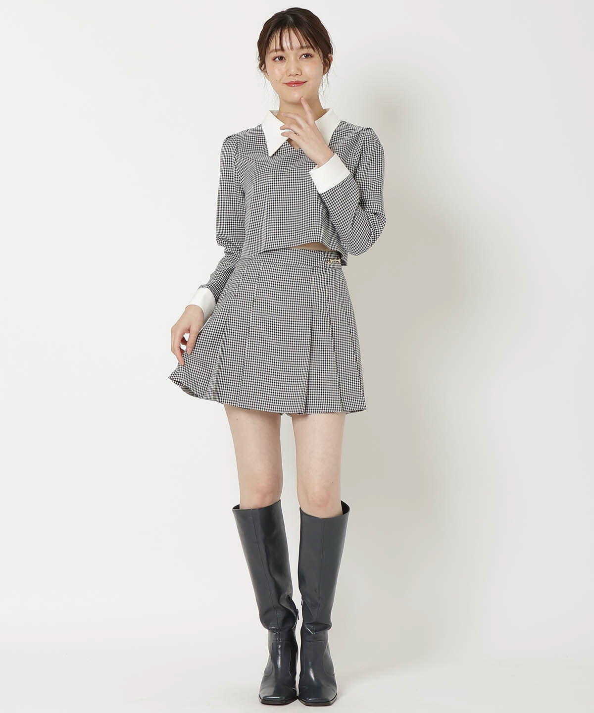 REDYAZEL「サイドビットプリーツスカパン」|キュロット|