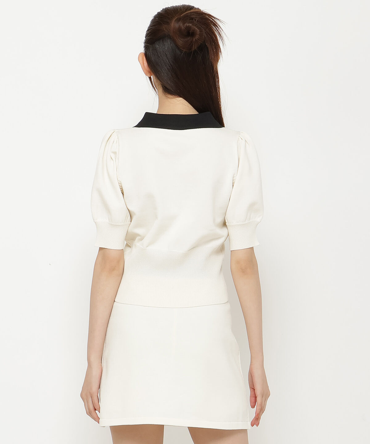 REDYAZEL「衿つきバイカラーニットトップス」|ニット・セーター|