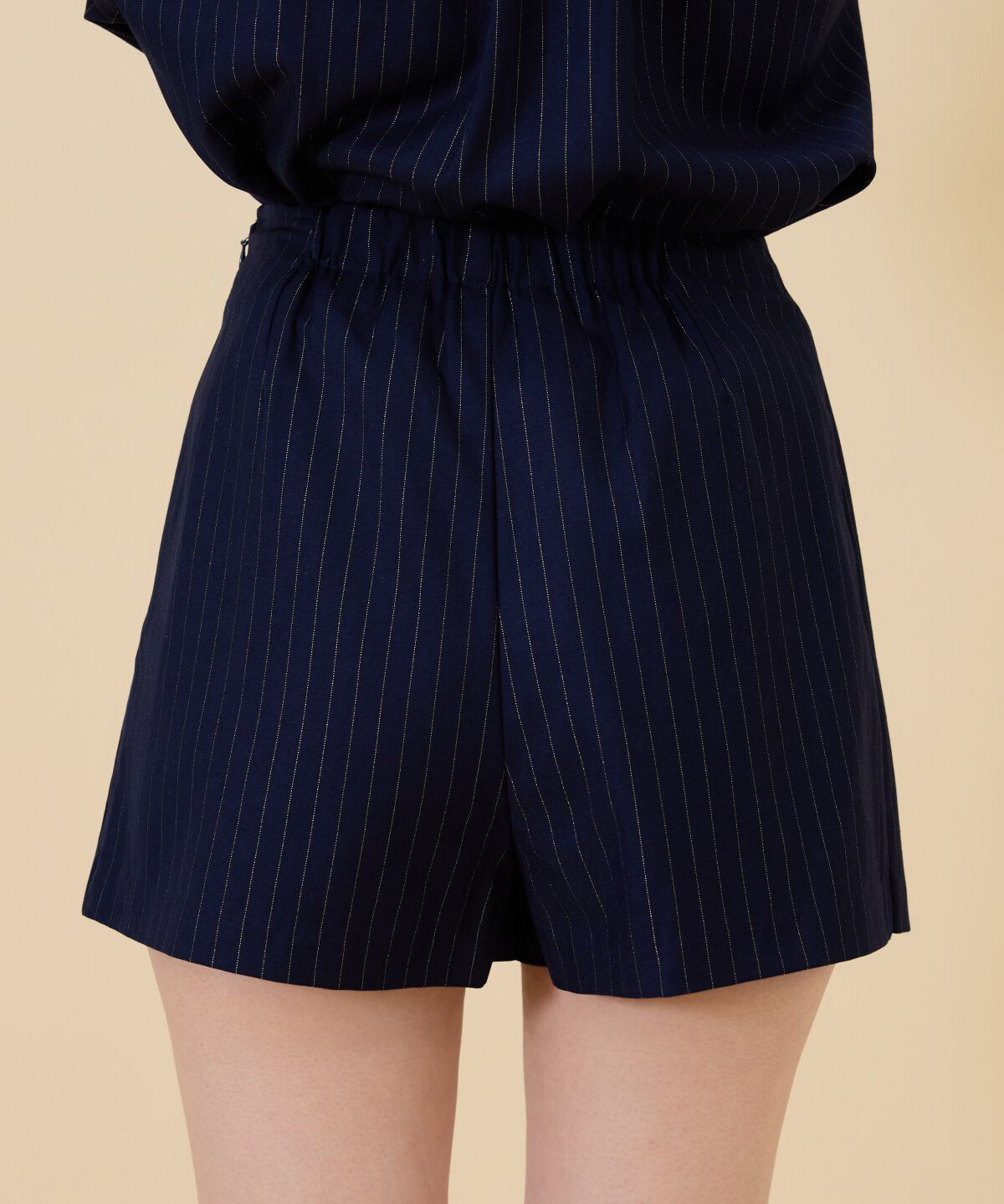 REDYAZEL「ゴールドラメストライプラップショートパンツ」|キュロット|