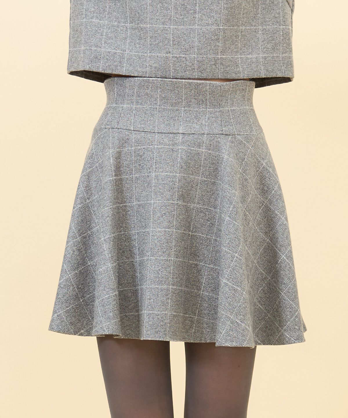 REDYAZEL「チェックフレアミニスカート」|フレア|