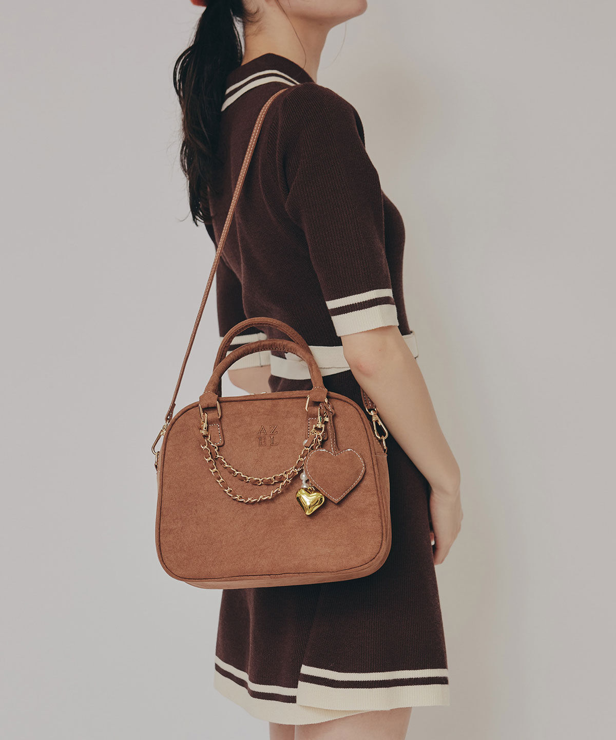 REDYAZEL「チャーム2WAYスクエアバッグ」|ショルダー・メッセンジャー|