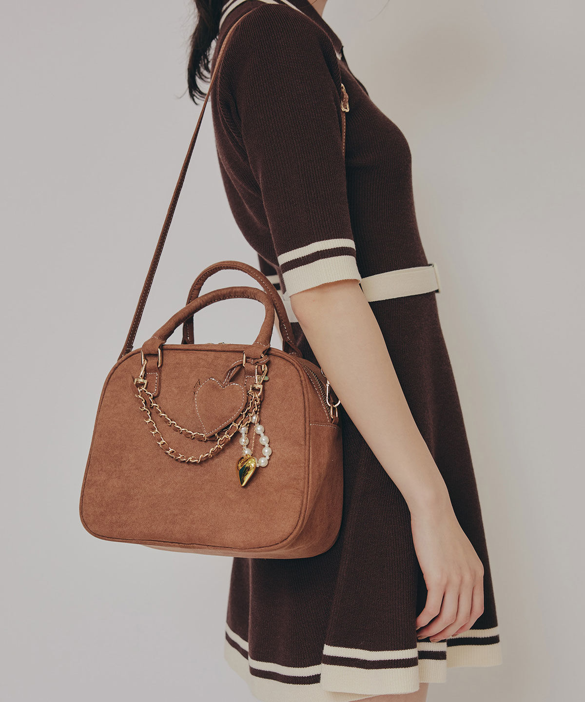 REDYAZEL「チャーム2WAYスクエアバッグ」|ショルダー・メッセンジャー|