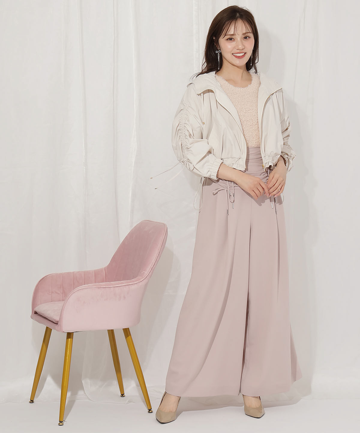 WILLSELECTION「ボリュームスリーブショートブルゾン」|ブルゾン・スタジャン|