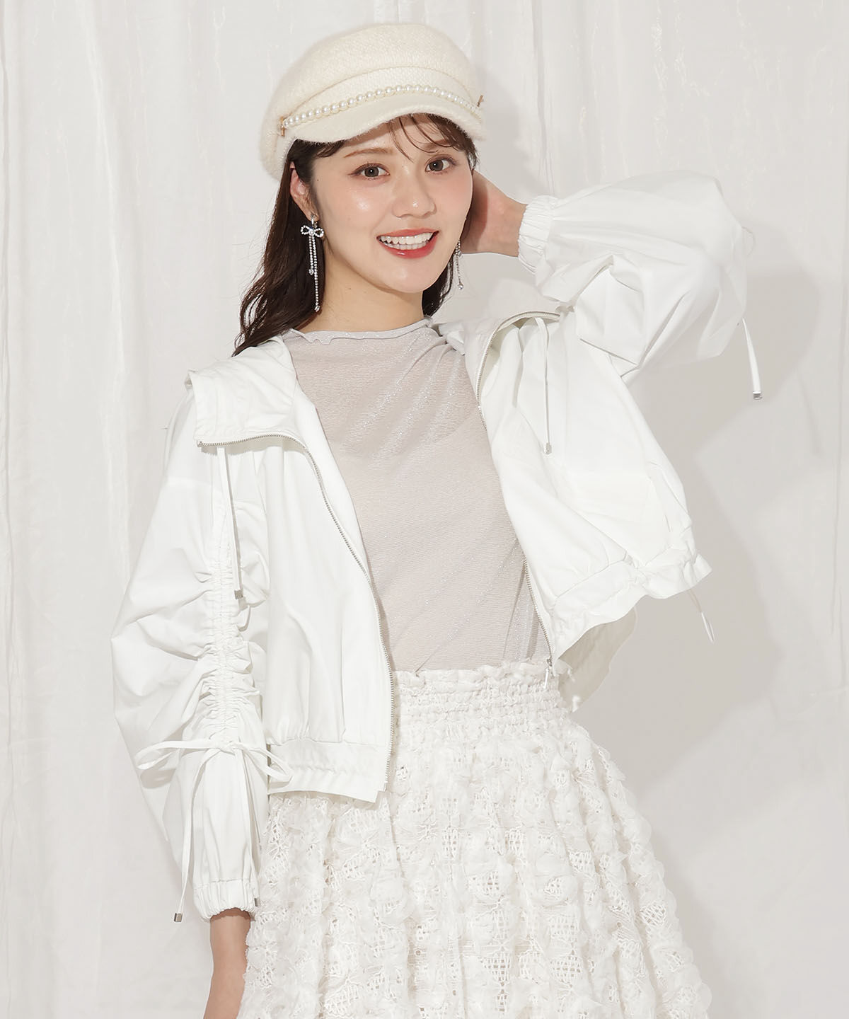 WILLSELECTION「ボリュームスリーブショートブルゾン」|ブルゾン・スタジャン|