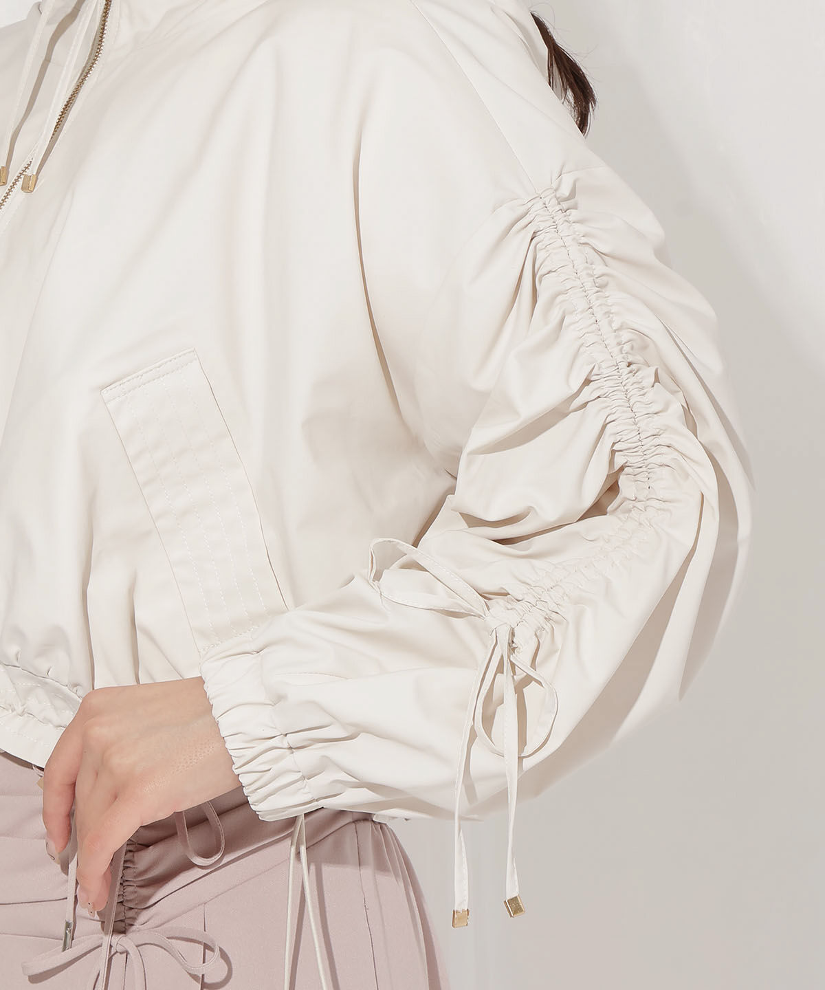 WILLSELECTION「ボリュームスリーブショートブルゾン」|ブルゾン・スタジャン|