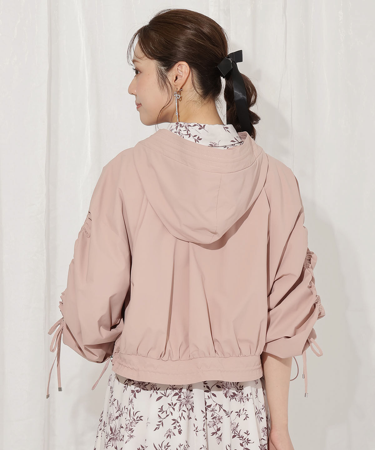 WILLSELECTION「ボリュームスリーブショートブルゾン」|ブルゾン・スタジャン|