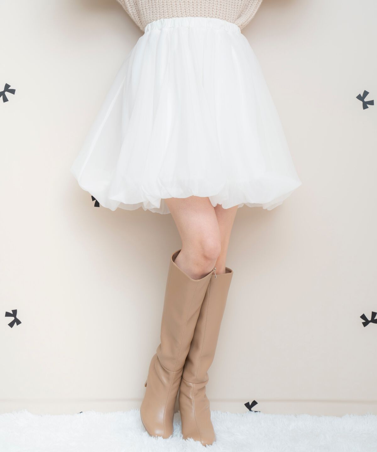 WILLSELECTION「ニットプルオーバー&times;バルーンスカートセット」|ワンピース|