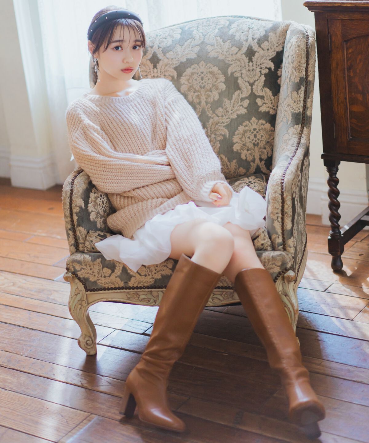 WILLSELECTION「ニットプルオーバー&times;バルーンスカートセット」|ワンピース|