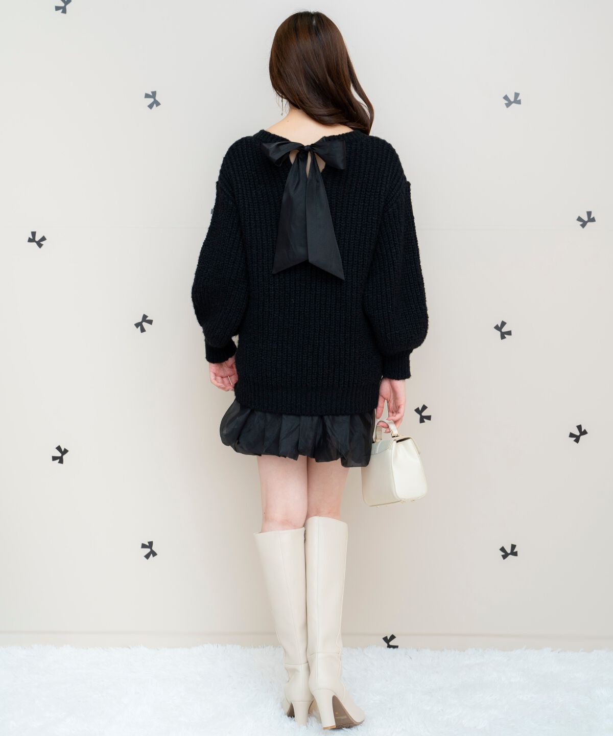 WILLSELECTION「ニットプルオーバー&times;バルーンスカートセット」|ワンピース|