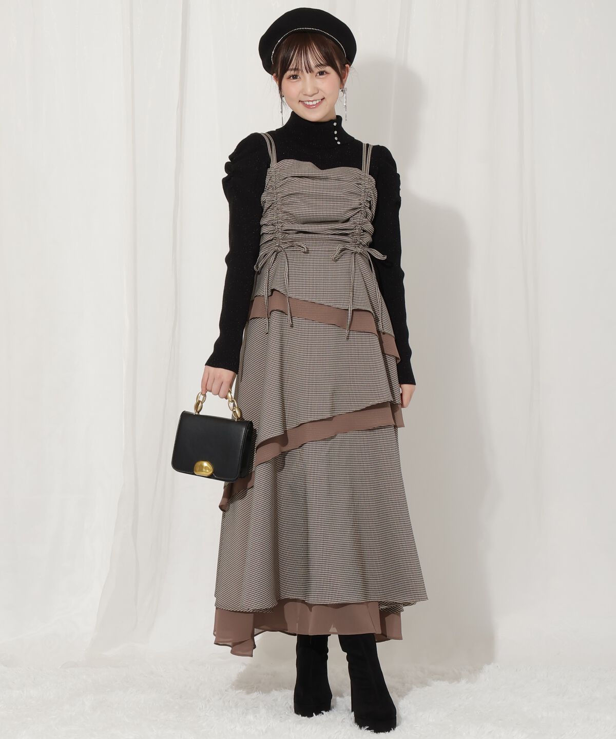 WILLSELECTION「ティアードギャザーキャミワンピース」|ワンピース|