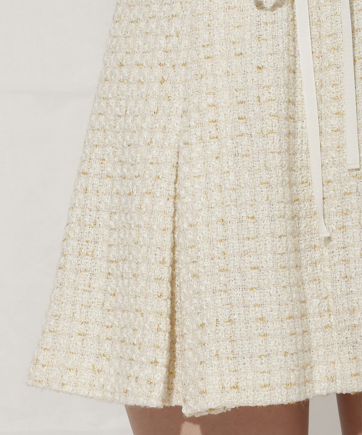 WILLSELECTION「ラメツイードミニスカート」|フレア|