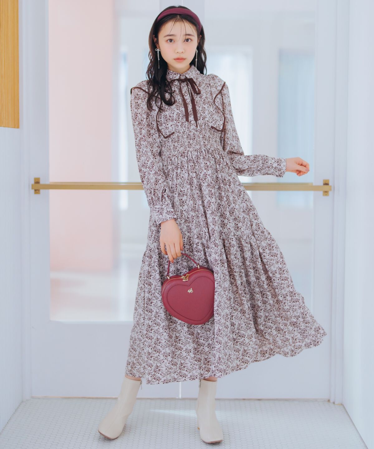 WILLSELECTION「ティアード切り替えパイピングフリルワンピース」|ワンピース|