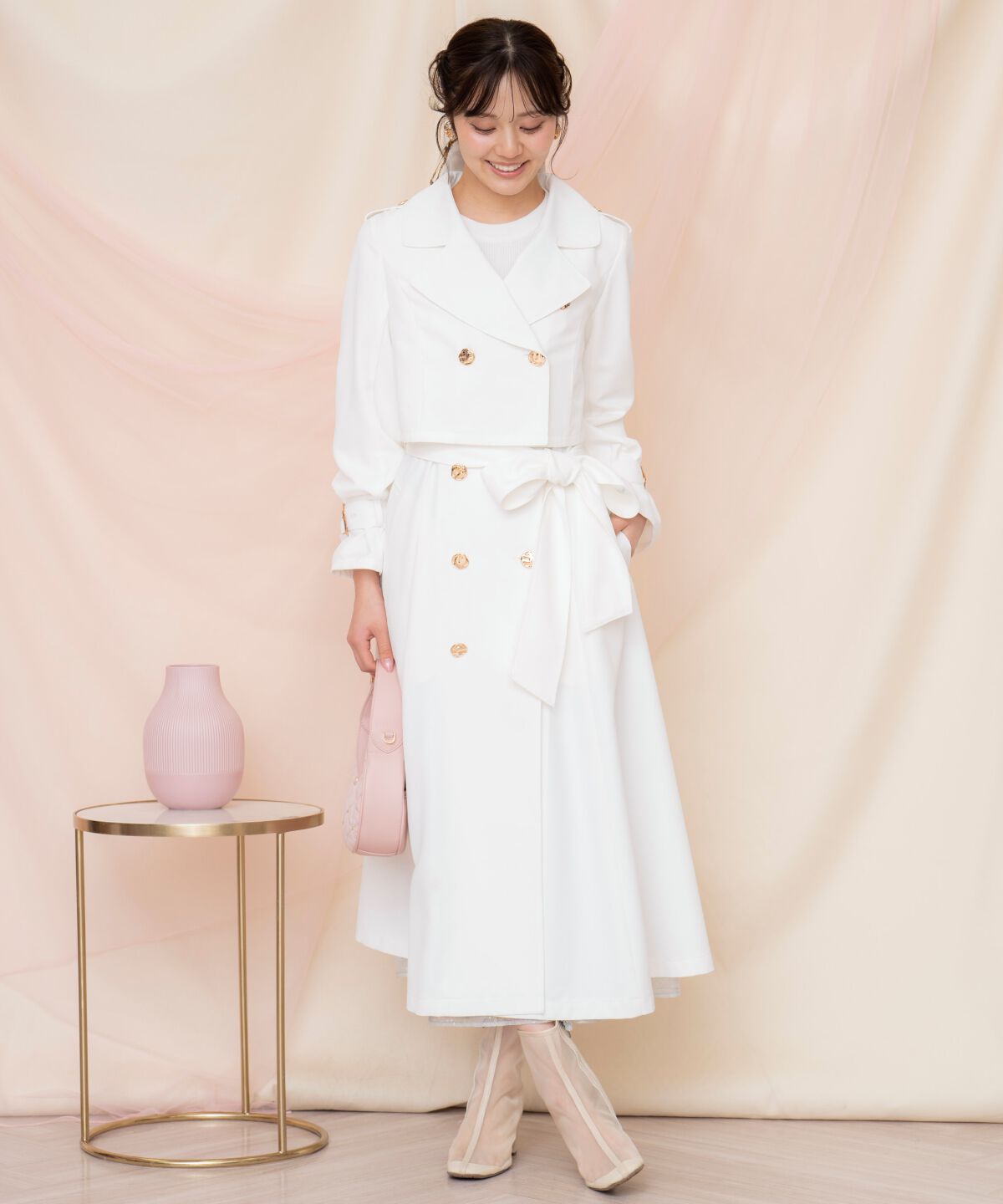 WILLSELECTION「メタリックボタン3WAYトレンチコート」|トレンチコート|