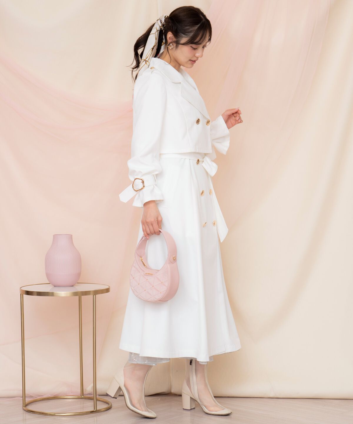 WILLSELECTION「メタリックボタン3WAYトレンチコート」|トレンチコート|