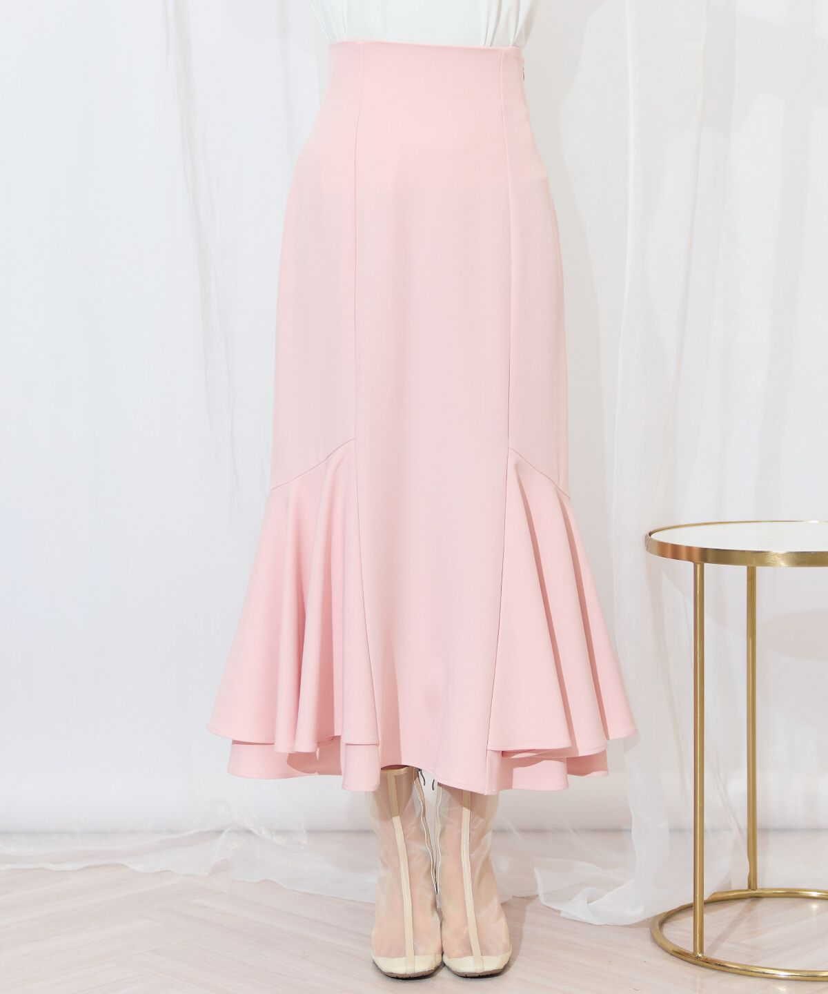 WILLSELECTION「裾ボリュームマーメイドスカート」|フレア|