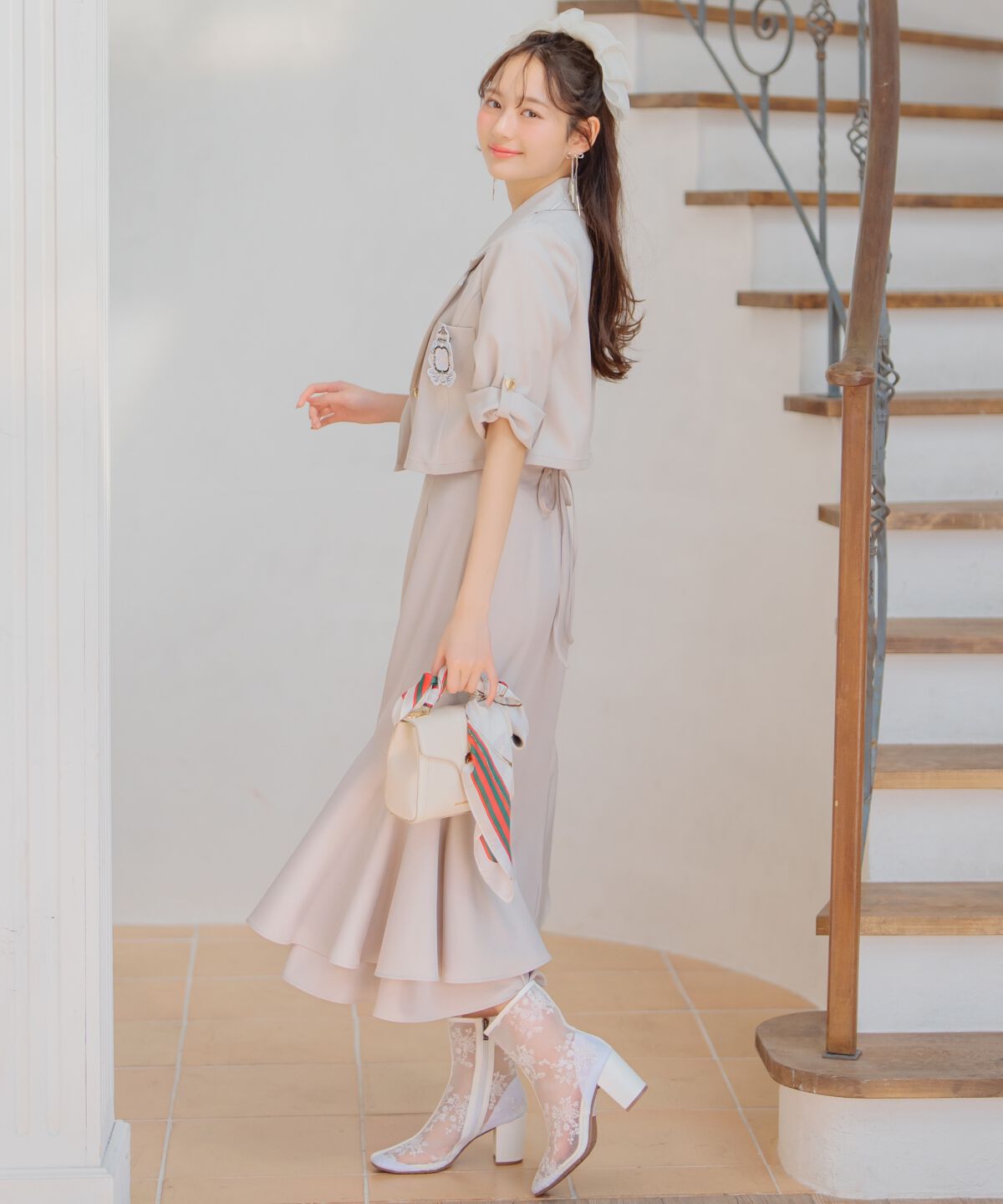 WILLSELECTION「裾ボリュームマーメイドスカート」|フレア|