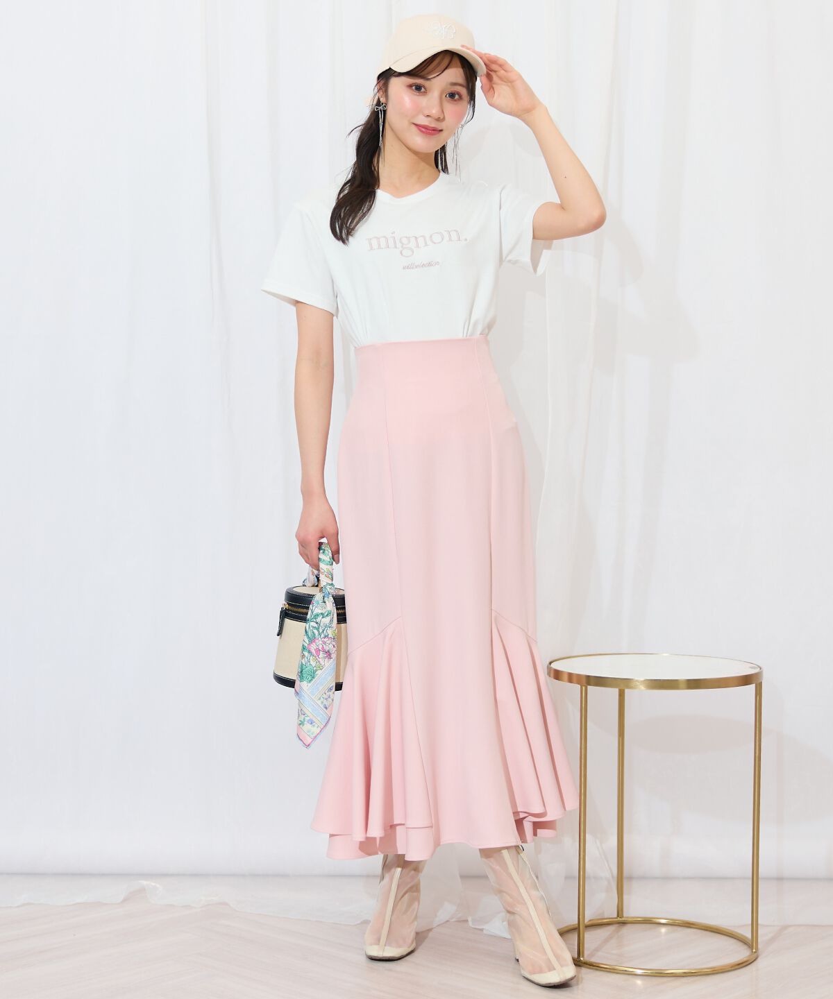 WILLSELECTION「裾ボリュームマーメイドスカート」|フレア|