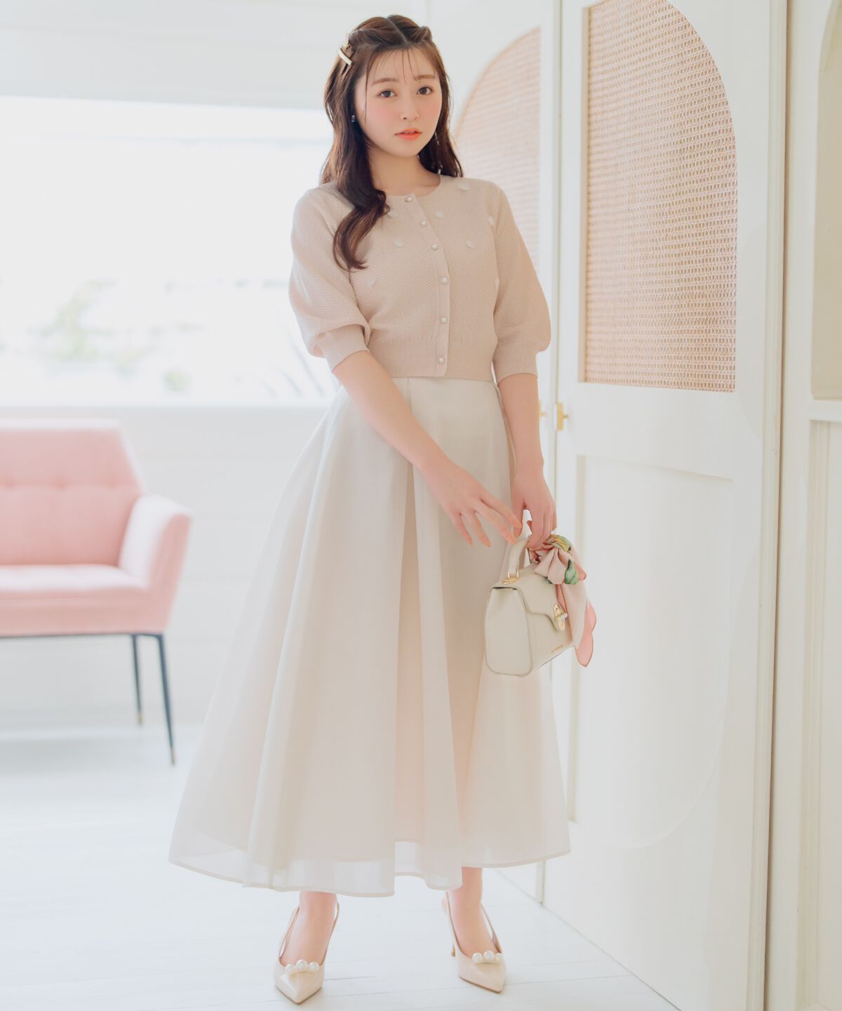 WILLSELECTION「シアーダンボールフレアスカート」|フレア|