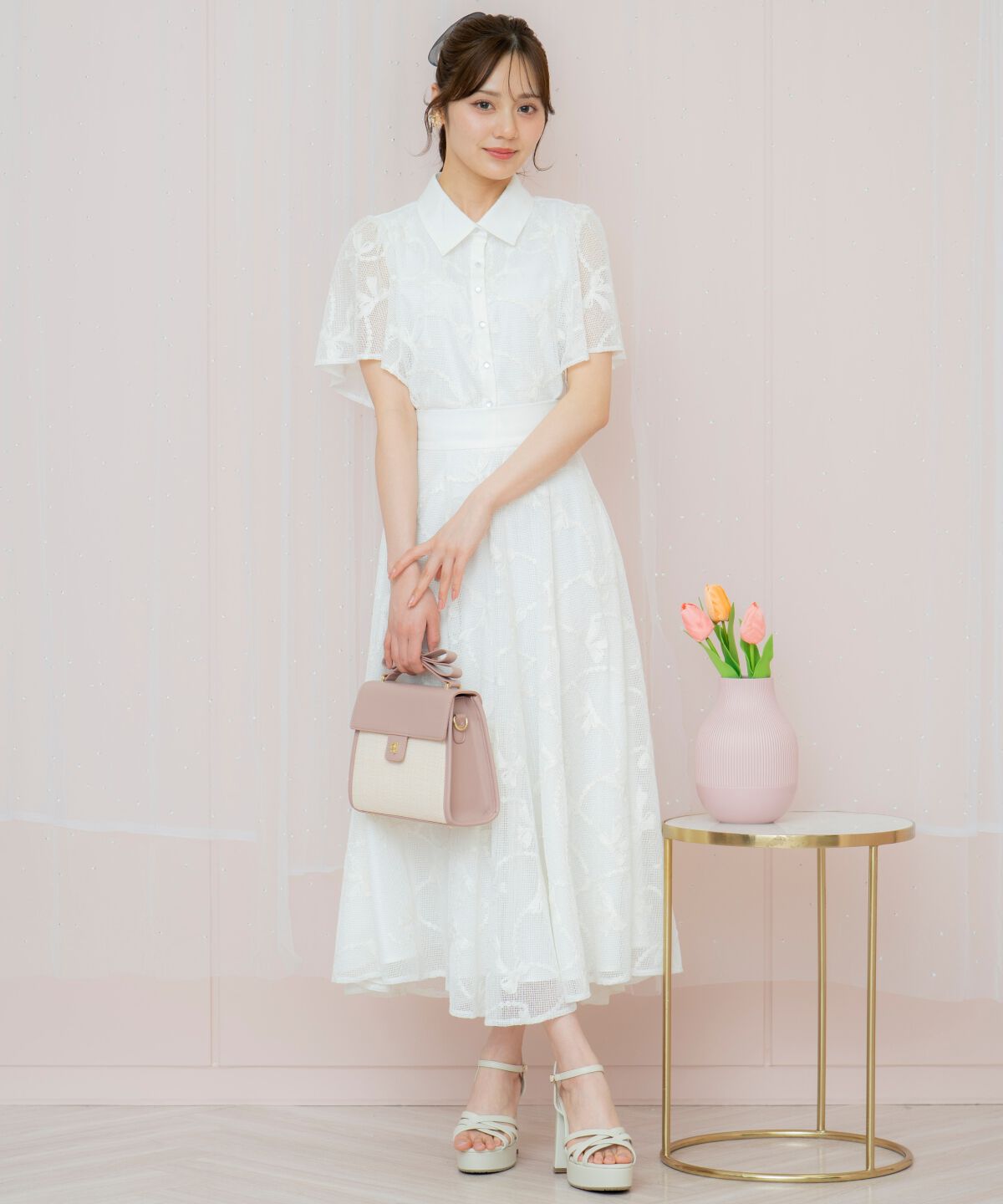 WILLSELECTION「リボンレーススカート」|フレア|