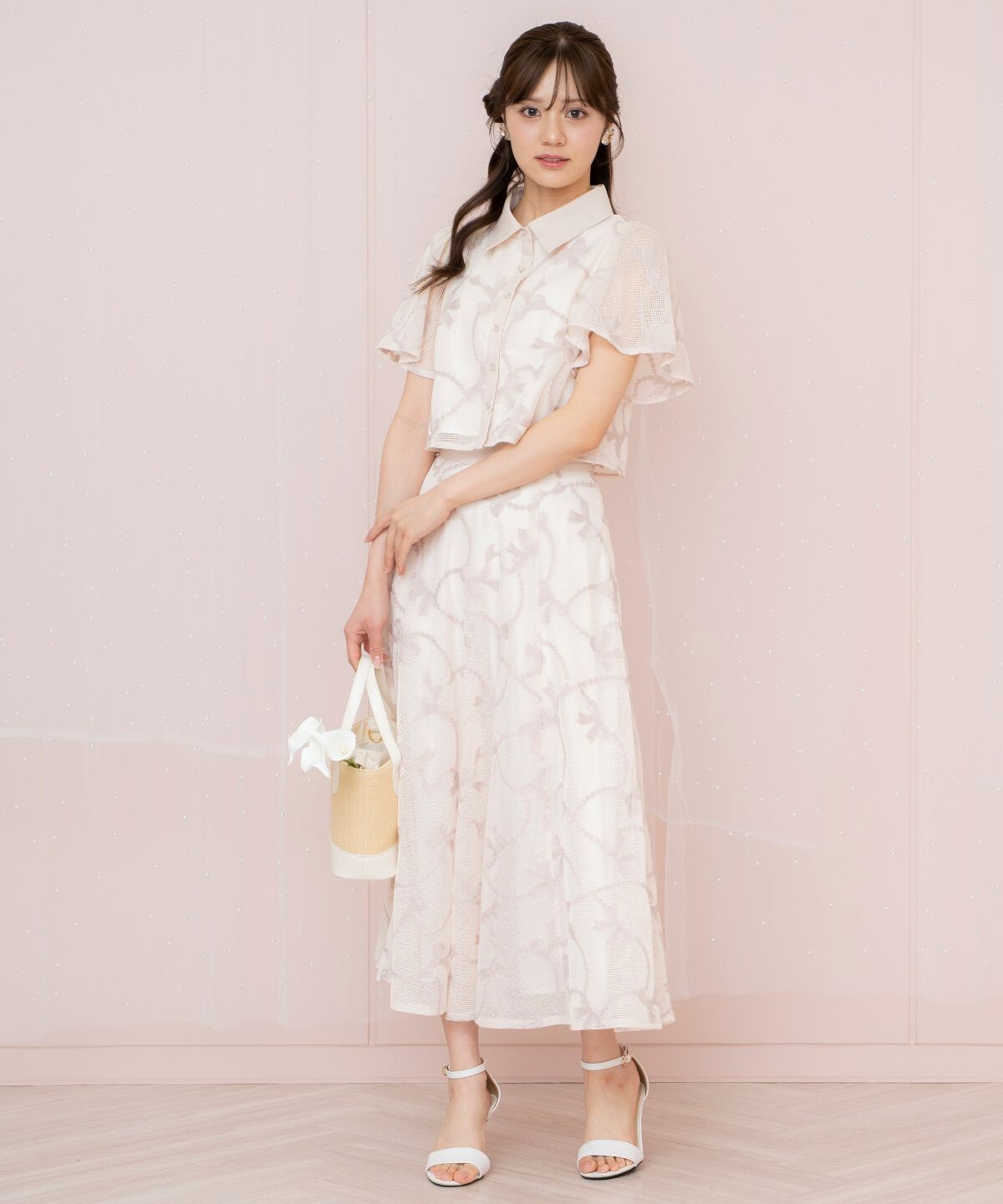 WILLSELECTION「リボンレーススカート」|フレア|