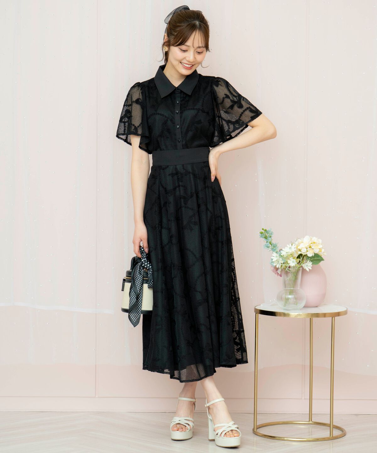 WILLSELECTION「リボンレーススカート」|フレア|