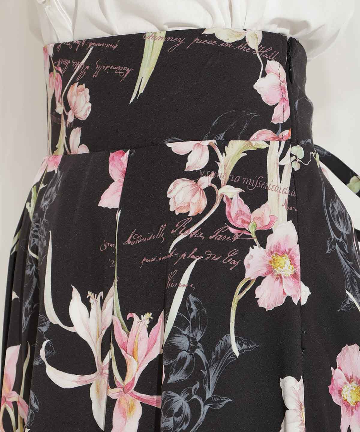 WILLSELECTION「ボタニカルフラワータックフレアスカート」|フレア|