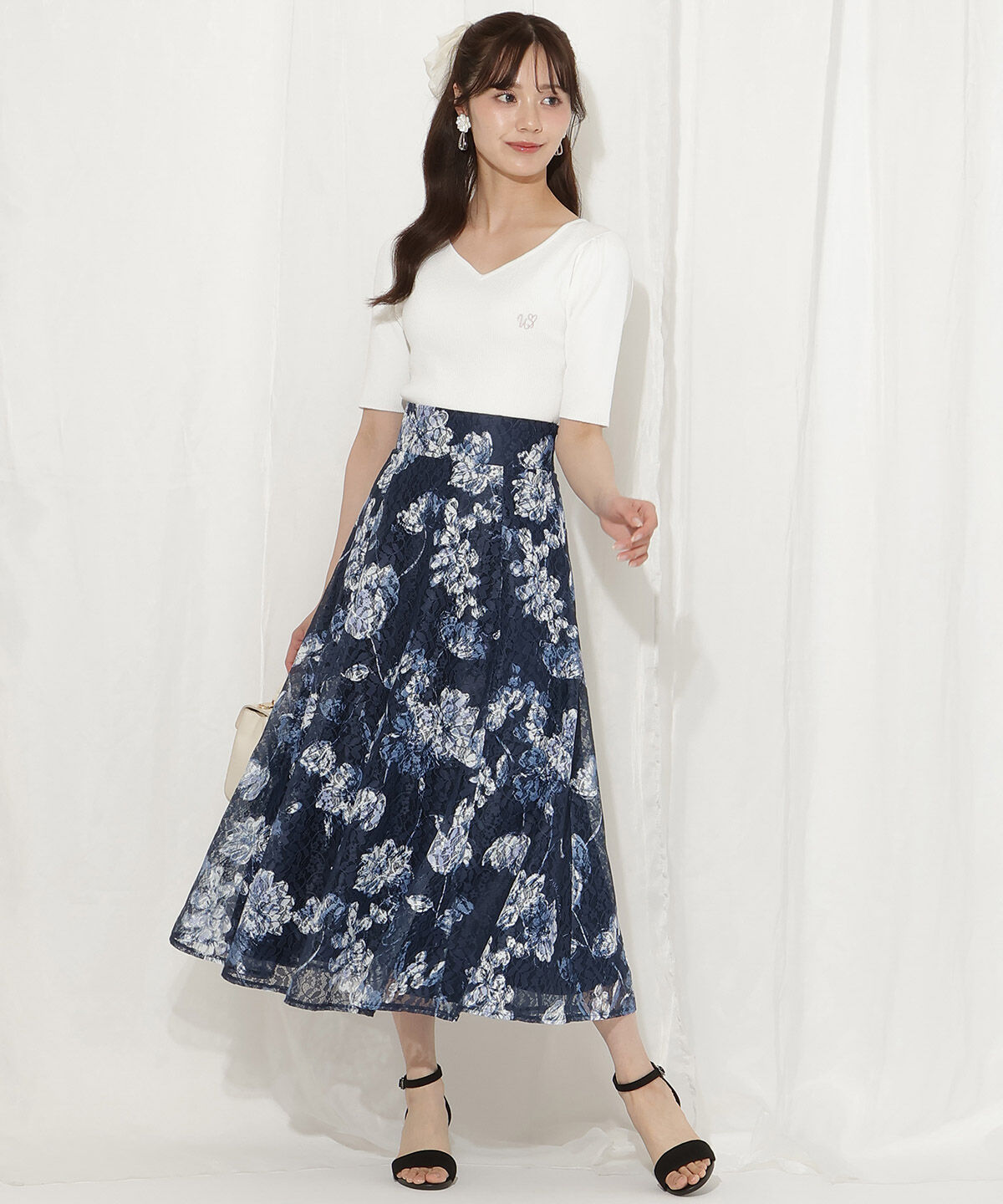 WILLSELECTION「ハートネックニットプルオーバー」|ニット・セーター|