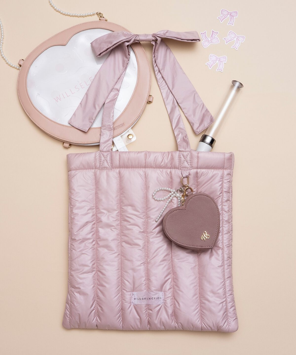 WILLSELECTION「リボンショルダーキルティングトート」|トートバッグ|