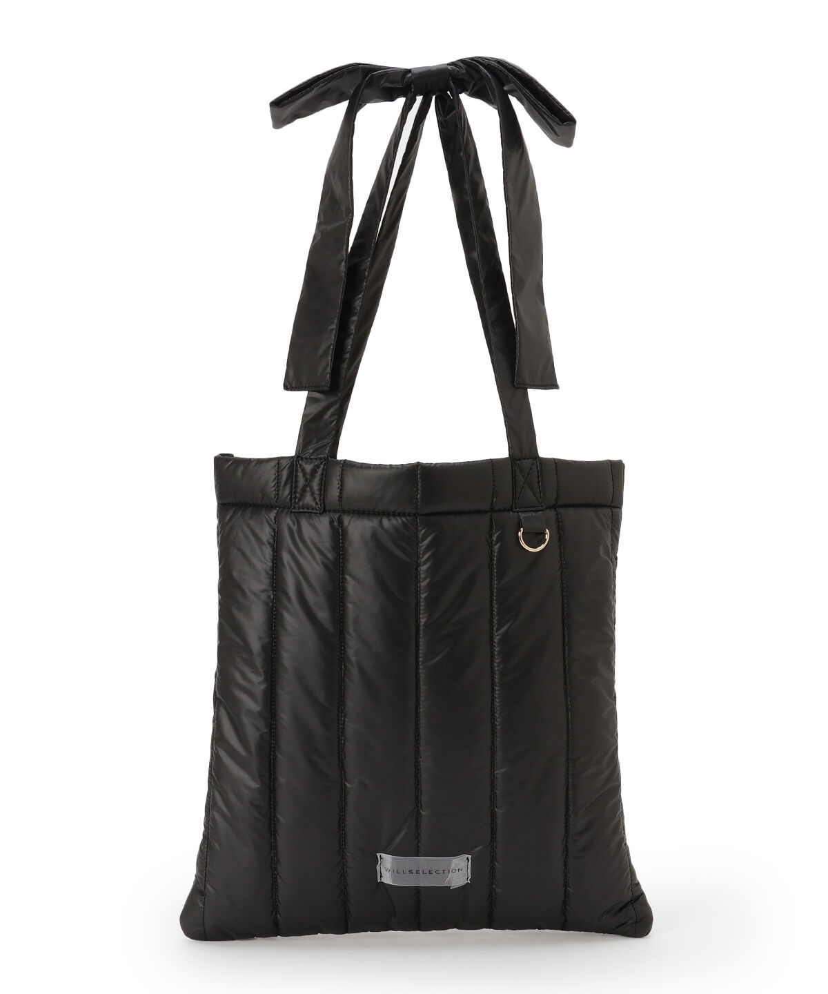 WILLSELECTION「リボンショルダーキルティングトート」|トートバッグ|ブラック