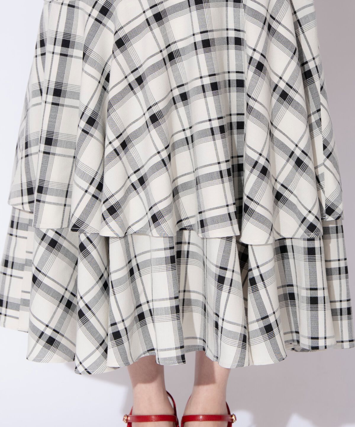 WILLSELECTION「ティアードヘムマーメイドスカート」|タイト|