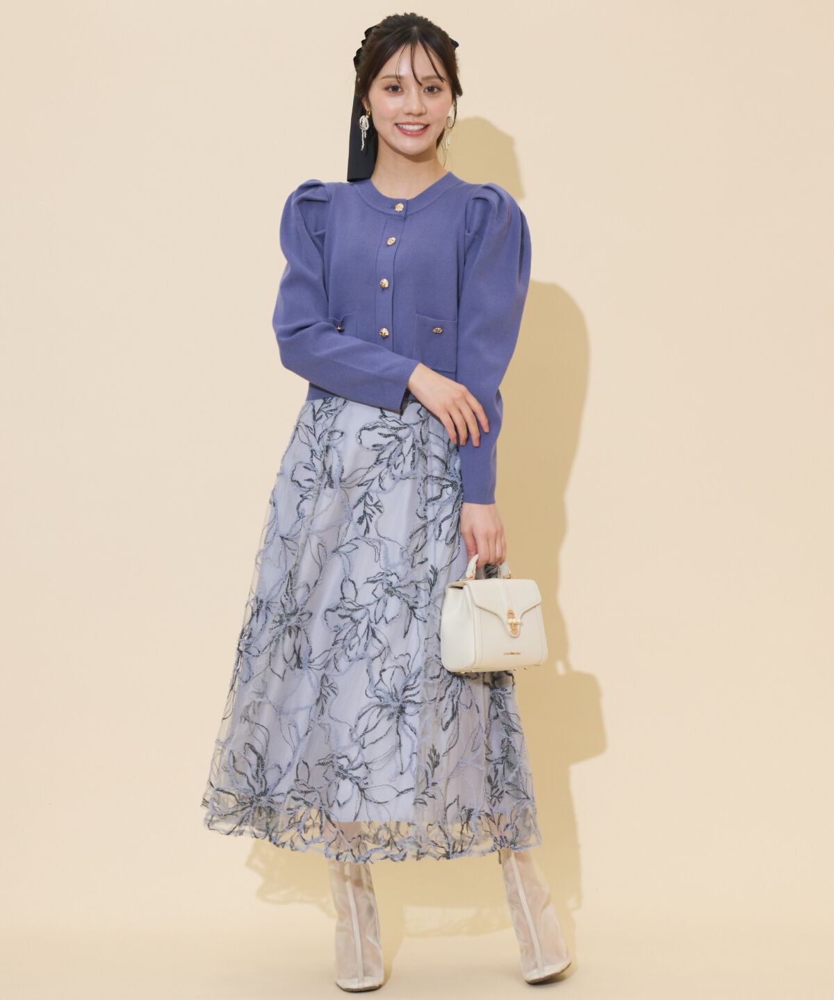 WILLSELECTION「タックスリーブニットカーディガン」|カーディガン|