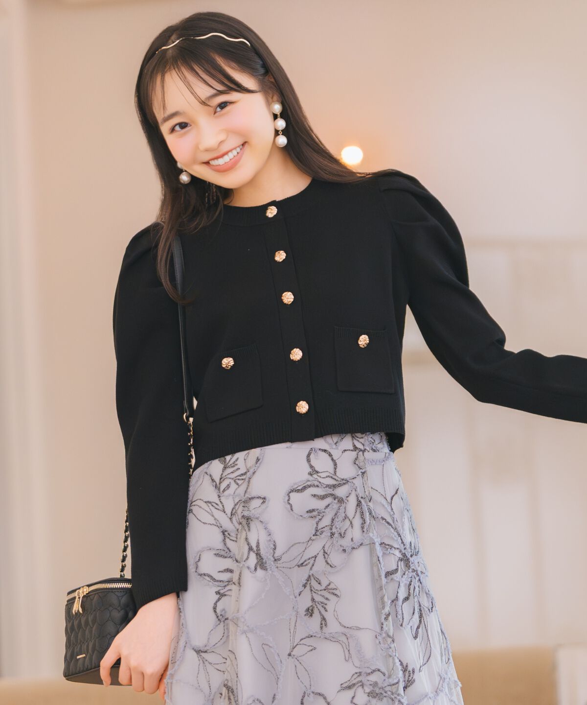 WILLSELECTION「タックスリーブニットカーディガン」|カーディガン|