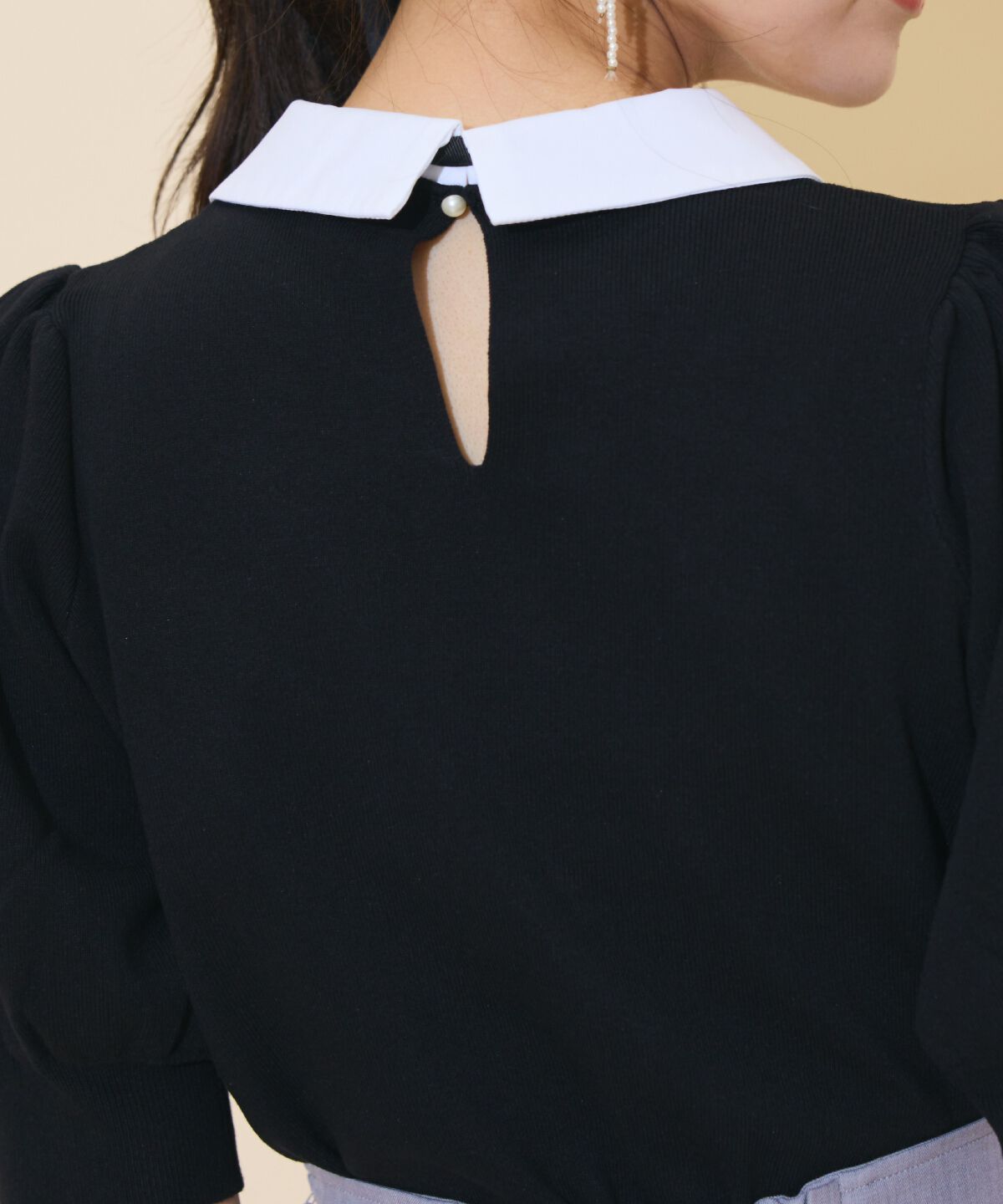 WILLSELECTION「レースラッフルプルオーバー」|ニット・セーター|