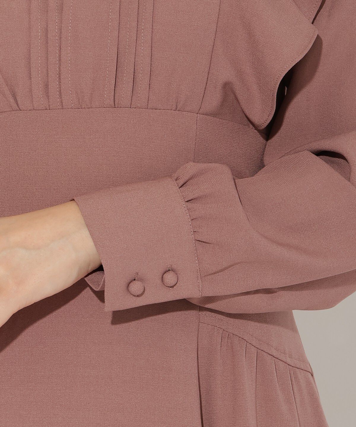 WILLSELECTION「ネックリボンギャザー切り替えワンピース」|ワンピース|