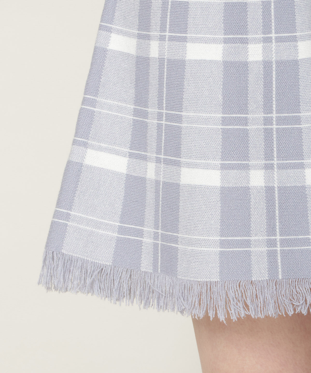 WILLSELECTION「チェック柄ニットフレアスカート」|フレア|