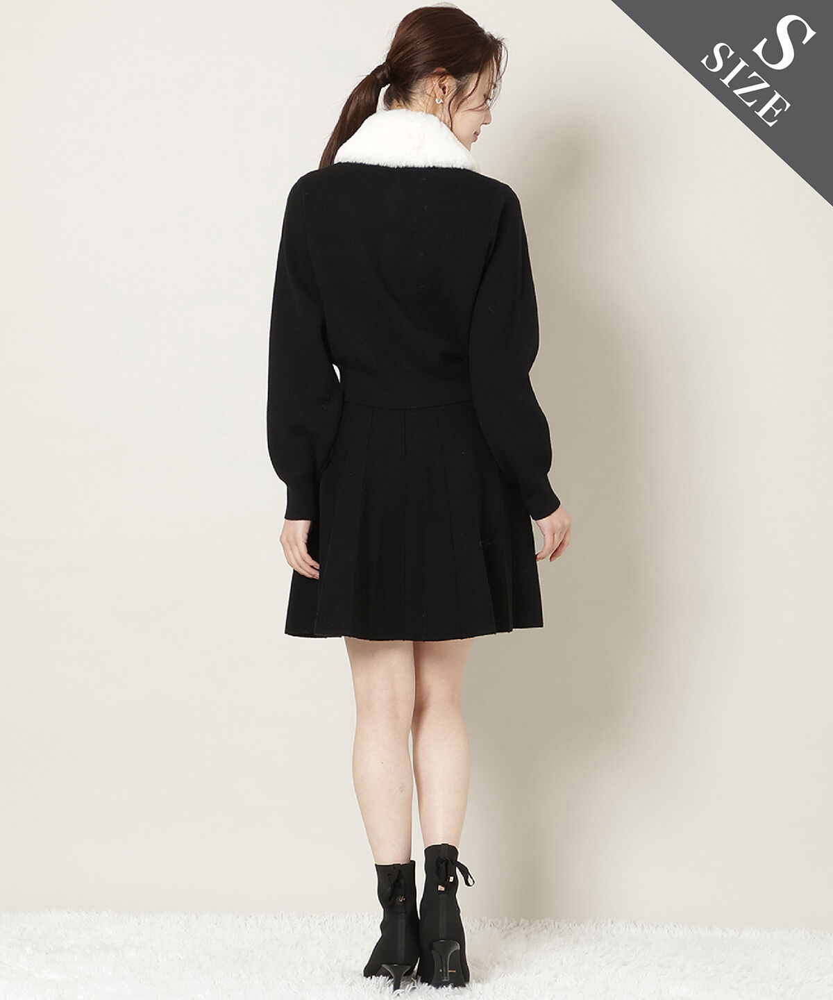 WILLSELECTION「ファーティペット付きニットSETUP」|ワンピース|